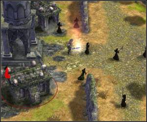 Jeśli grasz postacią wojownika (ja taką wybrałem), to bez problemu ukończysz pierwszą część tej misji bez żadnego wsparcia - 5.14 [ROZDZIAŁ 2] Howling Mounds cz.1 | SpellForce Zakon Świtu - SpellForce: Zakon Świtu - poradnik do gry