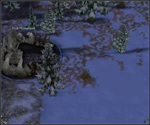 Na południu natrafisz na monument trolli, możesz go bez żadnych obaw aktywować - 5.20 [ROZDZIAŁ 3] Frost Marsh cz.2 | SpellForce Zakon Świtu - SpellForce: Zakon Świtu - poradnik do gry