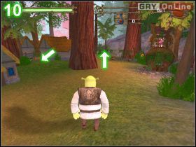 Obrazek [9] pokazuje miejsce, w którym się znajdziesz - [POZIOM 09] The Potion Fails cz.1 | Shrek 2 The Game - Shrek 2: The Game - poradnik do gry