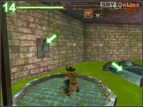 W kolejnym pokoju - na obrazku [13] - pokonaj wskazane strzałkami szczury - [POZIOM 13] Poos n Boots Escapes Prison cz.2 | Shrek 2 The Game - Shrek 2: The Game - poradnik do gry