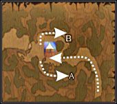Rysunek 2. W bocznych ścieżkach znajdziemy trochę strzał do łuku. Przydadzą się w kolejnych misjach. - Poradnik do gry - [Misja 1] The Arrival cz.1 | Joanna dArc - Joanna dArc - poradnik do gry