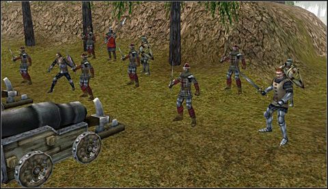 Rysunek 7. Anglicy wytaczają pod mury twierdzy swoje najcięższe argumenty. - [Misja 2] Imperial Counterattack cz.2 | Joanna dArc - Joanna dArc - poradnik do gry