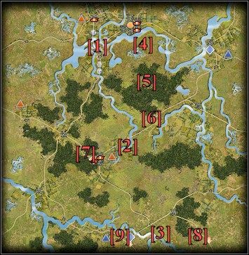 Za każdą misję zabrać należy się tak samo, bo od zerknięcia na mapę - [Przykładowa misja] Ucieczka - Panzer General III: Scorched Earth - poradnik do gry