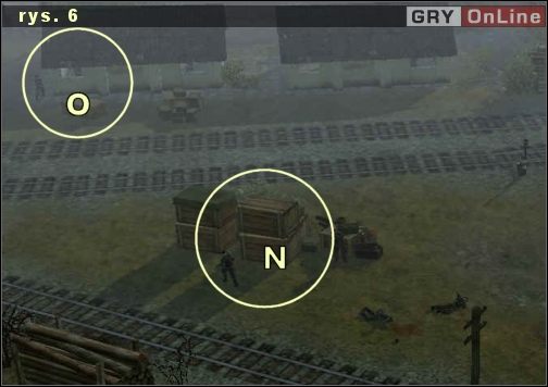 Kolejnym krokiem są miejsca [5], [6] i [7] - Misja 4 - Kradzież (3) | Katiusza | Soldiers Ludzie Honoru - Soldiers: Ludzie Honoru - poradnik do gry