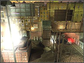 Obejrzyj króciutką scenkę, a następnie wskocz na utworzony drąg - Scrap Yard (4) | Scena 2 | Catwoman - Catwoman - poradnik do gry