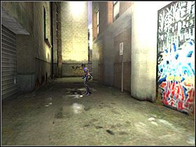 Potem udaj się dalej przed siebie i przeskocz na niewielką platformę po lewej - Parking Lot (4) | Scena 3 | Catwoman - Catwoman - poradnik do gry