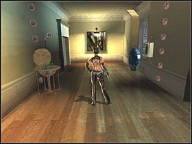 Przejdź na kuckach na drugą stronę i otwórz okrągły pojemnik z butelkami - Mansion Interior (2) | Scena 8 | Catwoman - Catwoman - poradnik do gry