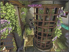 Teraz dostań się na kolejną siatkę i zacznij kierować się w lewo - Mansion Interior (4) | Scena 8 | Catwoman - Catwoman - poradnik do gry