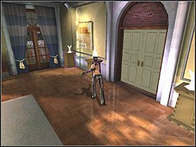 Najlepszym sposobem na tych panów jest wyrzucenie ich przez okno na ścianie w głębi ekranu - Mansion Interior (4) | Scena 8 | Catwoman - Catwoman - poradnik do gry