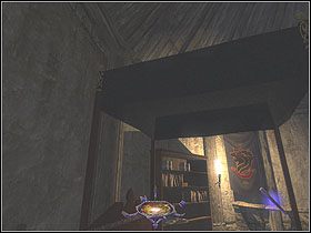 Możesz teraz udać się z powrotem po schodach na dół do sali pilnowanej przez strażnika - End of the Bloodline [Opis 3] | Misja 1 | Thief Deadly Shadows - Thief: Deadly Shadows - poradnik do gry