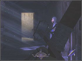 Ty tymczasem wbiegnij za pilnowane przez niego drzwi - Checking Inn - Cashing Out [Opis 2] | Trening | Thief Deadly Shadows - Thief: Deadly Shadows - poradnik do gry