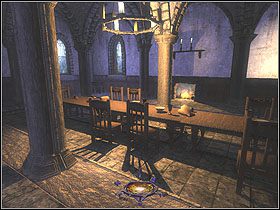 Z sali wyjdź na kolejny korytarz, gdzie natkniesz się na dwie rozmawiające kobiety - End of the Bloodline [Opis 4] | Misja 1 | Thief Deadly Shadows - Thief: Deadly Shadows - poradnik do gry