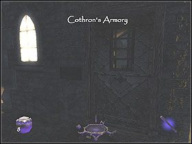 Zabierz znajdujące się tu przedmioty: srebrne monety (50) ze skarbca dwie strzały leżące na pudle oraz dwa jaspisowy naszyjnik i srebrne monety z zamkniętej skrzyni - Dzień pierwszy [Opis 6] | Miasto | Thief Deadly Shadows - Thief: Deadly Shadows - poradnik do gry