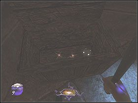 Wróć na korytarz i zgaś pochodnię w sąsiedniej sali oznaczonym Charnel Furnace z patrolującym ją strażnikiem, którego warto ogłuszyć - St. Edgars Eve [Opis 4] | Misja 2 | Thief Deadly Shadows - Thief: Deadly Shadows - poradnik do gry