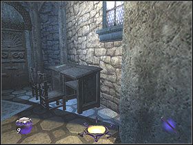 W przeciwległym okrągłym pomieszczeniu zauważysz rozmawiających mężczyzn - Dzień trzeci [Opis 2] | Miasto | Thief Deadly Shadows - Thief: Deadly Shadows - poradnik do gry