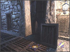 Nad drzwiami zlokalizowana jest gazowa strzała - Dzień trzeci [Opis 6] | Miasto | Thief Deadly Shadows - Thief: Deadly Shadows - poradnik do gry