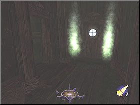 Otwórz znajdujące się nieopodal drewniane drzwi i przejdź po schodkach z prawej do ostatniego pomieszczenia z towarem - Dzień trzeci [Opis 9] | Miasto | Thief Deadly Shadows - Thief: Deadly Shadows - poradnik do gry