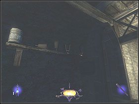 A także sakiewkę (50, 41%) z zamkniętej skrzyni za łóżkami oraz dwie strzały do niej wbite, widelec (50, 43%) oraz łyżkę (50 - Killing Time [Opis 2] | Misja 6 | Thief Deadly Shadows - Thief: Deadly Shadows - poradnik do gry