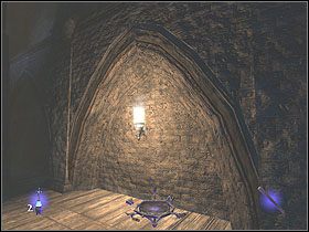 Wdrap się używając specjalnych rękawic po ścianie centralnie umieszczonej kolumny (jej narożnika S- E) w górę, po czym gdy będziesz na odpowiedniej wysokości, przejdź na metalową rurę z lewej - Killing Time [Opis 3] | Misja 6 | Thief Deadly Shadows - Thief: Deadly Shadows - poradnik do gry