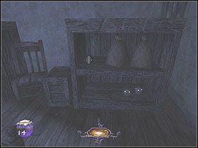 Zabierz też bombę ogłuszającą pozostawiona na szafce przy kominku oraz flaszkę z olejem znad kominka i ognistą strzałę z paleniska - Dzień szósty [Opis 2] | Miasto - Thief: Deadly Shadows - poradnik do gry