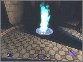 Wyjdź po schodach na górę i ogłusz patrolującego tamtejszą okolicę strażnika - Of Bretren... and Byetrayers [Opis 1] | Misja 7 - Thief: Deadly Shadows - poradnik do gry