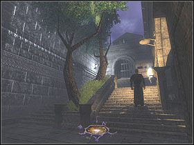 Jednak mimo wszystko udaj się pod główna bramę i ogłusz pilnującego tutaj strażnika - Dzień siódmy [Opis 2] | Miasto - Thief: Deadly Shadows - poradnik do gry