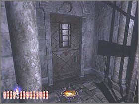 Znajdziesz się w korytarzu z celami, pilnowanym przez dziwnego stwora - Robbing the Cradle [Opis 3] | Misja 8 - Thief: Deadly Shadows - poradnik do gry