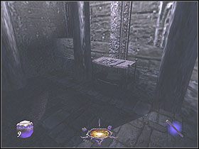 Przeczytaj też znajdująca się nieopodal notatkę, po czym wespnij się na drewniana półkę i wejdź w wielkie okno, za którym czają się dwa nowe stwory - Robbing the Cradle [Opis 4] | Misja 8 - Thief: Deadly Shadows - poradnik do gry