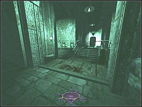 Zabierz Dissoclution Serum, najlepiej jest zrobić to, stojąc za barierką przy niewielkich schodach, skąd patrolujący to pomieszczenie człowiek cię nie zauważy, z szafki z lewej po czym wróć uważając na oponentów do pomieszczenia recepcji - Robbing the Cradle [Opis 5] | Misja 8 - Thief: Deadly Shadows - poradnik do gry