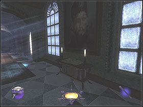 Przejdź dalej do oświetlonej części i zabierz dwa duże portrety (2x 200, 31%) wiszące na ścianie - Still Life with Blackjack [Opis 2] | Misja 9 - Thief: Deadly Shadows - poradnik do gry