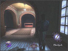 Podejdź następnie do drugiej w tym poziomie oszklonej wystawy, aby zabrać ukryte za szybą przedmioty: złoty puchar (75, 46%), talerz (50, 47%) oraz srebrną urnę (150, 49%) - Still Life with Blackjack [Opis 4] | Misja 9 - Thief: Deadly Shadows - poradnik do gry