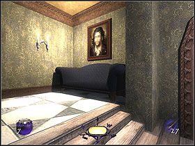 Wróć teraz z powrotem po schodach do najniższego poziomu i przejdź korytarzem na przeciw drzwi do końca - Still Life with Blackjack [Opis 4] | Misja 9 - Thief: Deadly Shadows - poradnik do gry