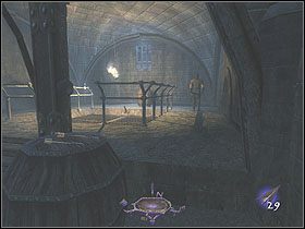 Skorzystaj z przełącznika zlokalizowanego na lewo od wejścia, na przeciwległej ścianie i otwórz sobie przejście - Więzienie [Opis 2] | Opcja - Thief: Deadly Shadows - poradnik do gry