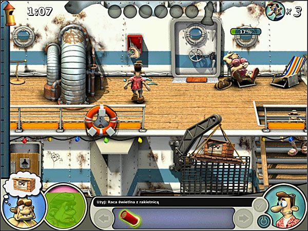 Użyj na rakietnicy racę świetlną, po czym ponieś odłamki szkła, spod wycieraczki szyfr i tabletki na sen z torebki śpiącej Mamuśki - Odcinek 14 - Bez paniki | Sąsiedzi z Piekła Rodem 2 - Sąsiedzi z Piekła Rodem 2 - poradnik do gry