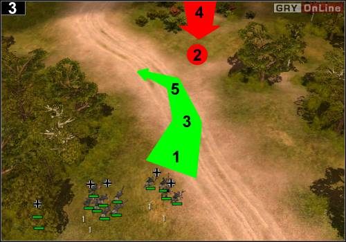 Wybierz piechotę i idź nią do pozycji [1] - [Niemcy] Misja 1 [Opis 1] w Codename Panzers - Faza Pierwsza - Codename: Panzers - Faza Pierwsza - poradnik do gry