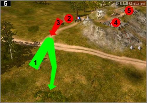 Znów piechotą biegnij w stronę bunkrów, postaw działa bliżej - lecz nie tak blisko, by bunkry przeciwnika zaczęły je ostrzeliwać - [Niemcy] Misja 4 [Opis 2] w Codename Panzers - Faza Pierwsza - Codename: Panzers - Faza Pierwsza - poradnik do gry
