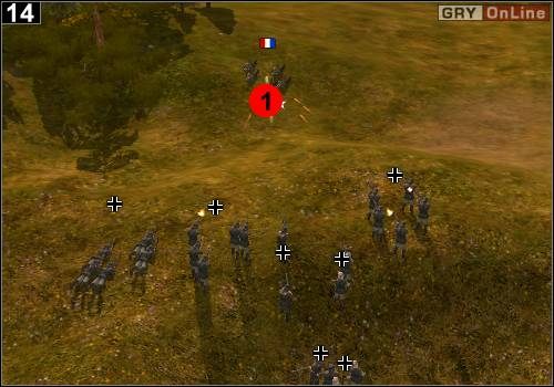 Kiedy piechota będzie na drugim brzegu, wszystkimi zaatakuj przeciwnika w [1] - [Niemcy] Misja 4 [Opis 5] w Codename Panzers - Faza Pierwsza - Codename: Panzers - Faza Pierwsza - poradnik do gry