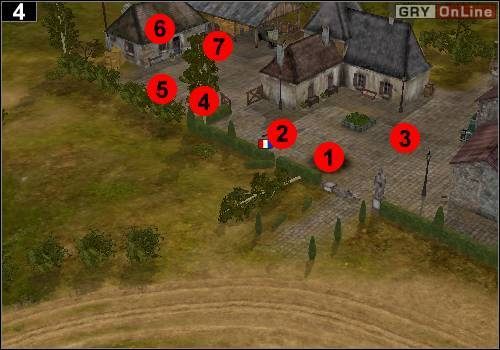 Działami i medykiem idź w stronę dworu pokazanego na obrazku powyżej - [Niemcy] Misja 5 [Opis 2] w Codename Panzers - Faza Pierwsza - Codename: Panzers - Faza Pierwsza - poradnik do gry