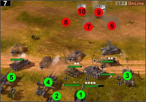 Trzeci atak będzie z prawej - [Niemcy] Misja 5 [Opis 3] w Codename Panzers - Faza Pierwsza - Codename: Panzers - Faza Pierwsza - poradnik do gry