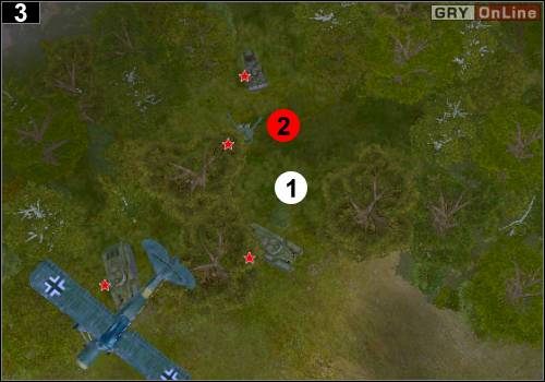 Czołgiem T-34 nie musisz się na razie zajmować - spójrz natomiast na wzgórze, które wskazuje powyższy obrazek - [Niemcy] Misja 8 [Opis 1] w Codename Panzers - Faza Pierwsza - Codename: Panzers - Faza Pierwsza - poradnik do gry