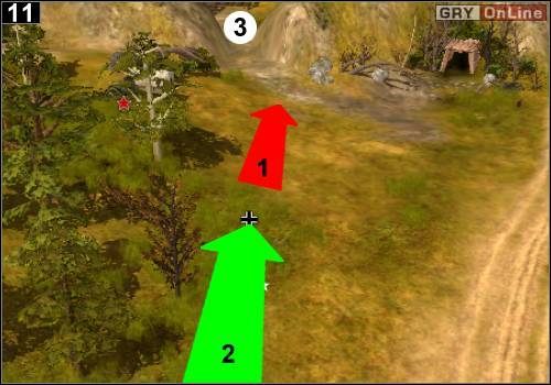 Po chwili wróć się piechotą z pistoletami maszynowymi i zacznij gonić przeciwników - [Niemcy] Misja 9 [Opis 4] w Codename Panzers - Faza Pierwsza - Codename: Panzers - Faza Pierwsza - poradnik do gry