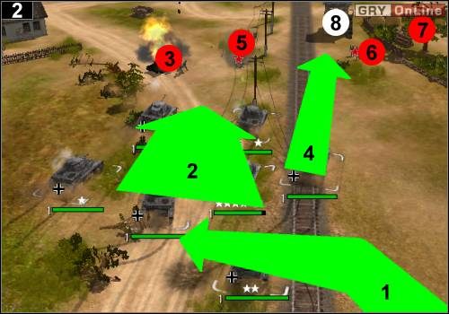 Teraz będziesz często pauzował grę, gdyż dużo rzeczy trzeba będzie robić jednocześnie - [Niemcy] Misja 10 [Opis 1] w Codename Panzers - Faza Pierwsza - Codename: Panzers - Faza Pierwsza - poradnik do gry