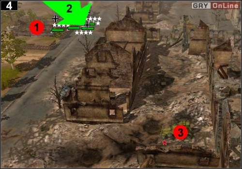 Na początku zniszcz domek wskazany przez [1] - [Niemcy] Misja 11 [Opis 2] w Codename Panzers - Faza Pierwsza - Codename: Panzers - Faza Pierwsza - poradnik do gry