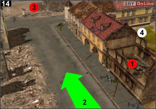 Przejedź obrzeżem mapy do miejsca pokazanego na obrazku - [Niemcy] Misja 11 [Opis 5] w Codename Panzers - Faza Pierwsza - Codename: Panzers - Faza Pierwsza - poradnik do gry