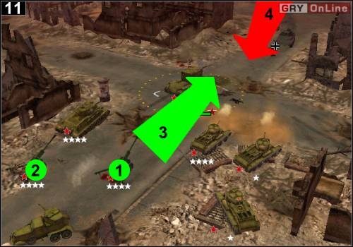 Postaw działa w [1] i [2] - [Rosja] Misja 3 [Opis 4] w Codename Panzers - Faza Pierwsza - Codename: Panzers - Faza Pierwsza - poradnik do gry