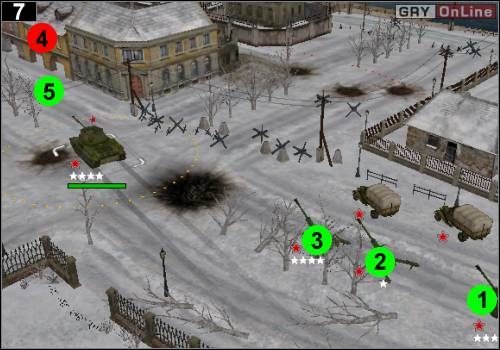 Działa postaw w [1], [2] i [3] - [Rosja] Misja 5 [Opis 3 w Codename Panzers - Faza Pierwsza - Codename: Panzers - Faza Pierwsza - poradnik do gry