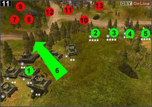 Ustaw czołgi wokół punktu [1] - [Alianci] Misja 5 [Opis 4] w Codename Panzers - Faza Pierwsza - Codename: Panzers - Faza Pierwsza - poradnik do gry