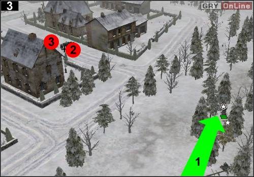 Pójdź piechotą zgodnie ze strzałką [1] - [Alianci] Misja 8 [Opis 1] w Codename Panzers - Faza Pierwsza - Codename: Panzers - Faza Pierwsza - poradnik do gry