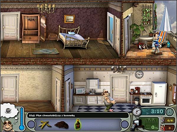 Następnie udaj się do kuchni (uważaj przy papudze) i użyj ziemi na puszce z kawą - [Sezon 2] Słoneczny poranek | Opis przejścia Sąsiedzi z Piekła Rodem - Sąsiedzi z Piekła Rodem - poradnik do gry