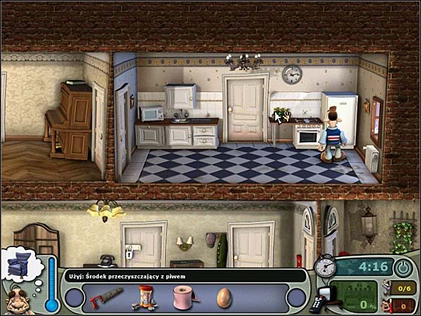 Zejdź na dół, a kiedy sąsiad zabierze kolejne piwo, wróć do kuchni - [Sezon 1] Telemaniak | Opis przejścia Sąsiedzi z Piekła Rodem - Sąsiedzi z Piekła Rodem - poradnik do gry